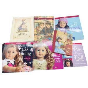 Lot Of 7 American Girl Doll Books Pleasant Company Samantha Kirsten + Book Fun